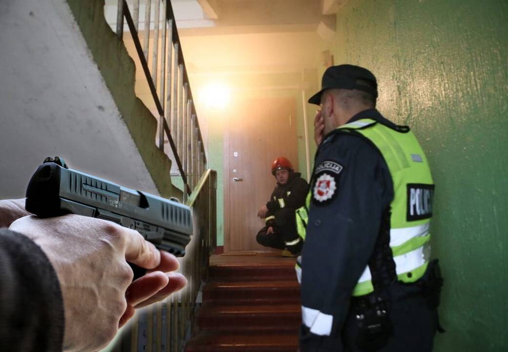 Žodinis konfliktas su sutuoktine senjorui baigėsi byla: policija iš jo namų išvyko ne tuščiomis