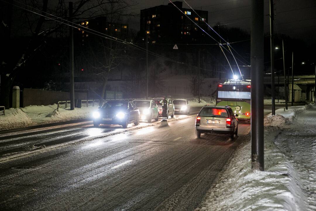 Kauno kelių policijos reidas, ieškant neblaivių vairuotojų