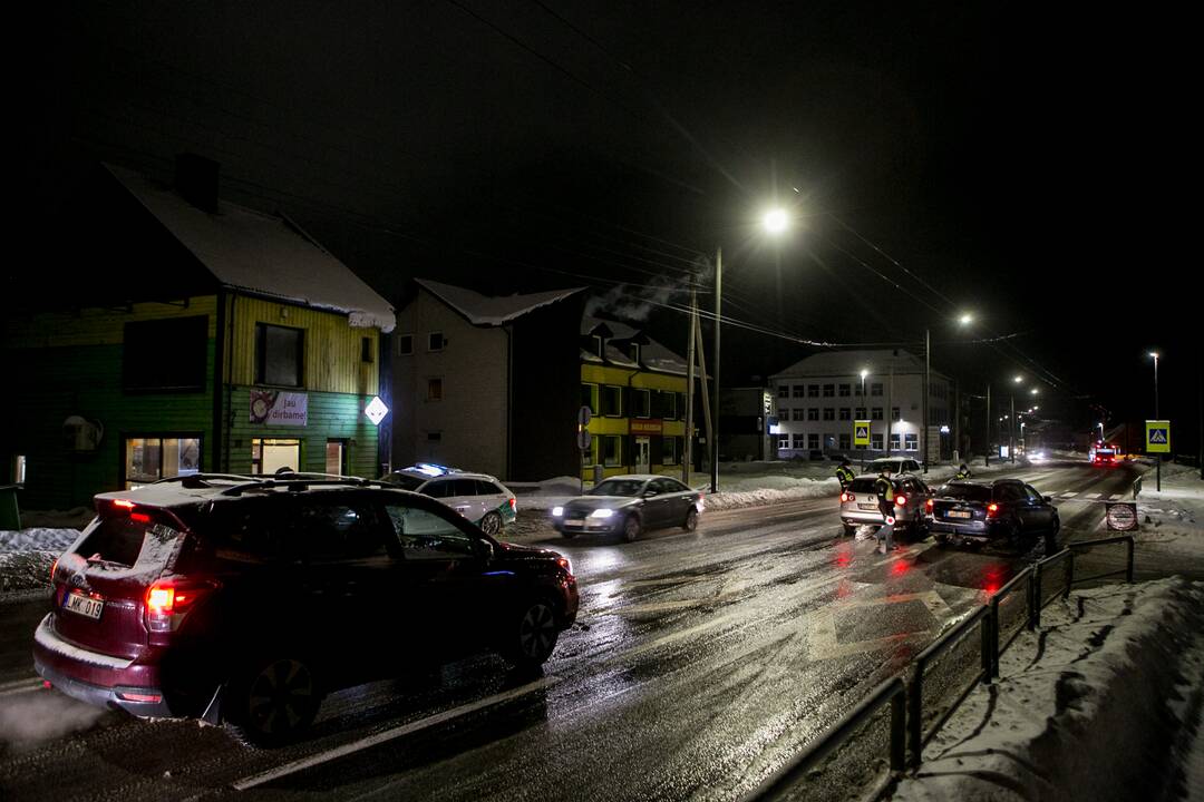 Kauno kelių policijos reidas, ieškant neblaivių vairuotojų