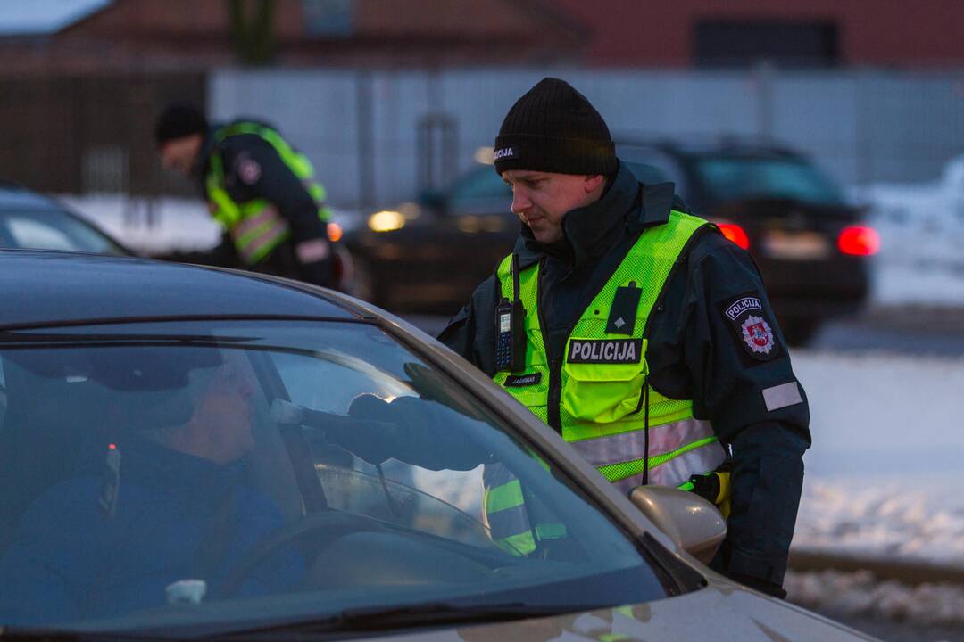 Policijos reidas Europos prospekte