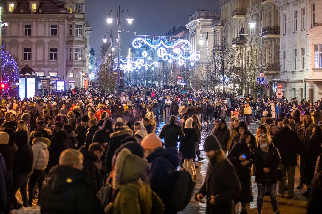 Kalėdų eglės įžiebimas Vilniuje 2021