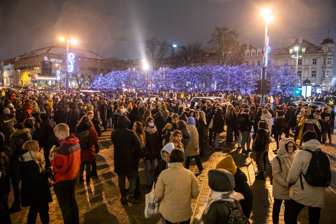 Kalėdų eglės įžiebimas Vilniuje 2021