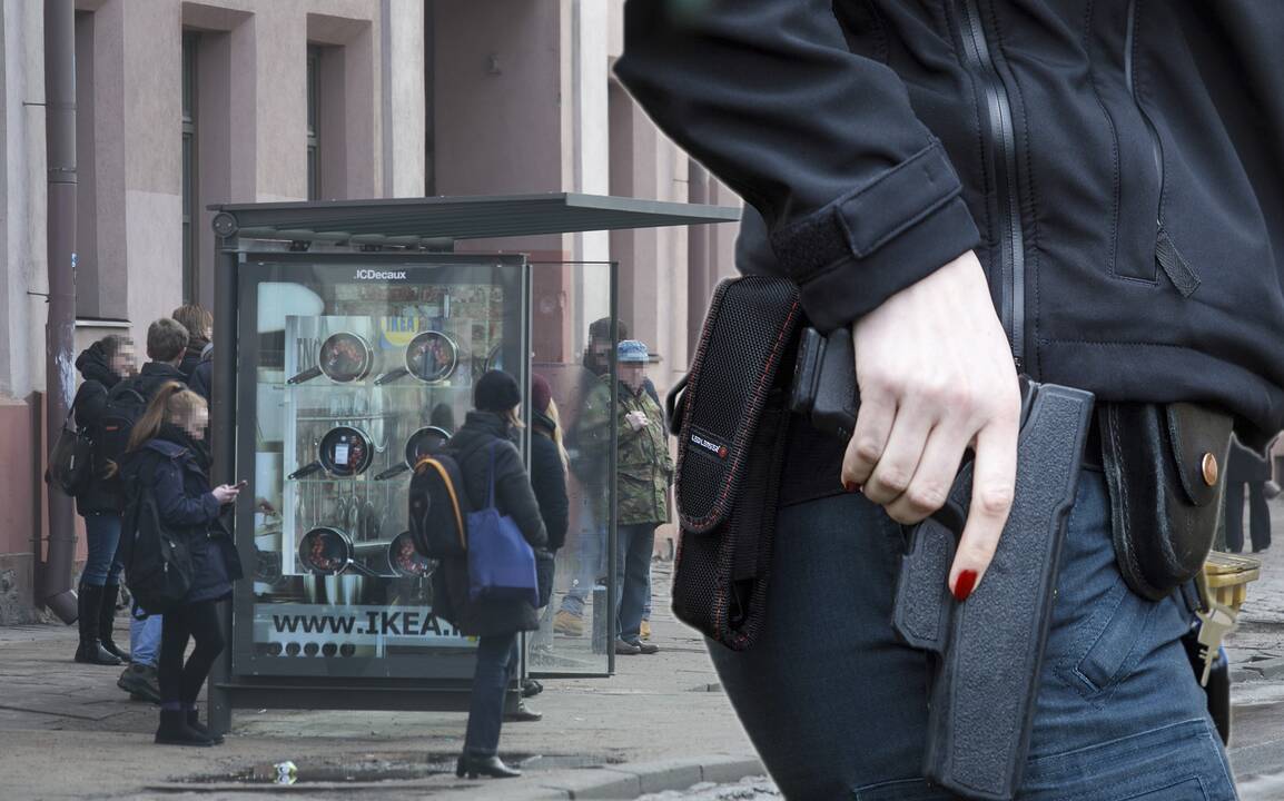 Sostinės viešojo transporto stotelėje 18-metė pasipriešino pareigūnei: teko kviesti medikus