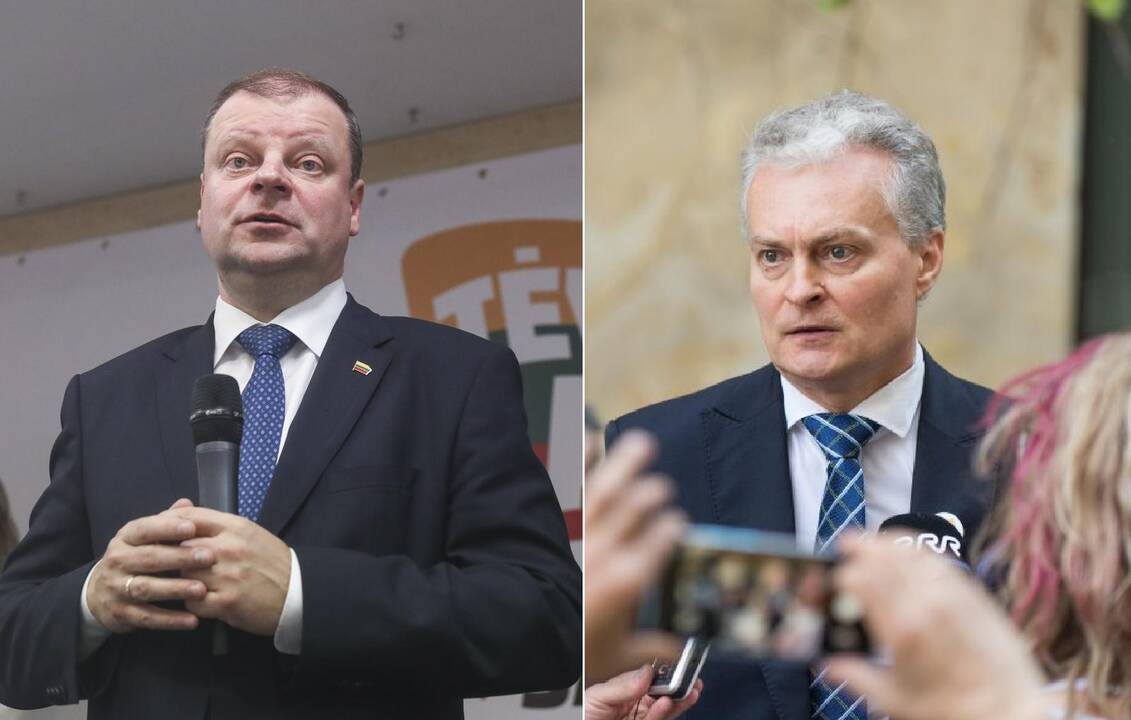 Saulius Skvernelis (iš dešinės), Gitanas Nausėda
