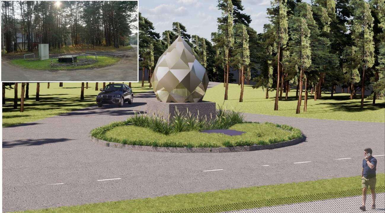 Paslėps: stilizuotais kankorėžiais taps ir aplinką darkantys bei nuobodūs inžineriniai statiniai.