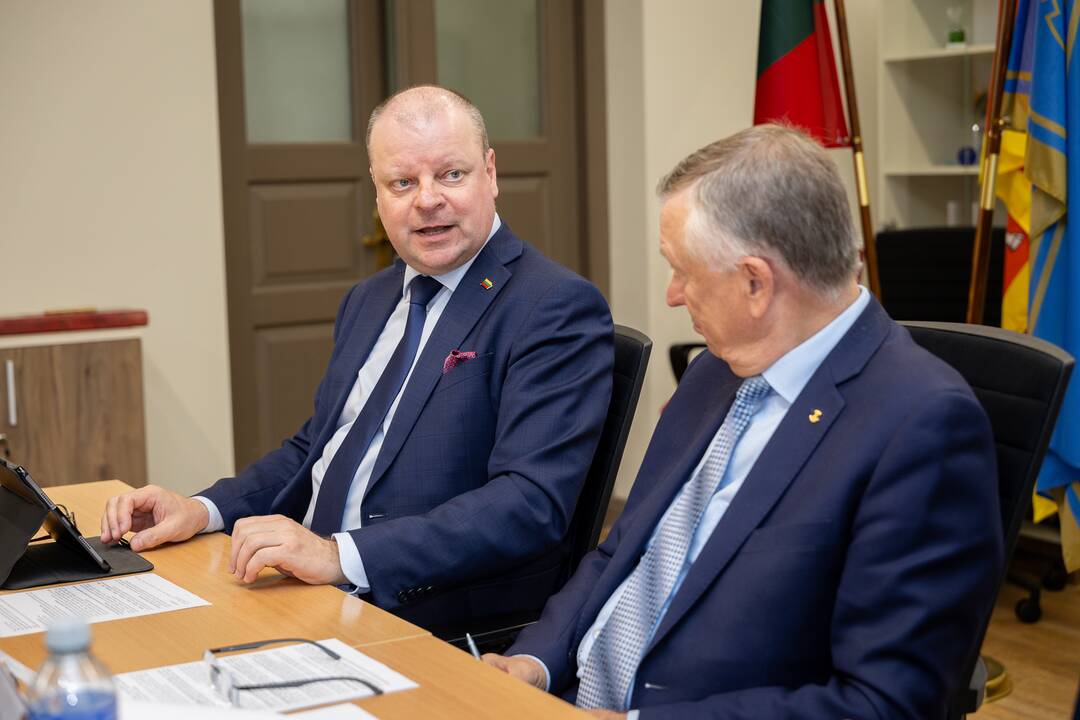 Kauno verslininkų susitikimas su S. Skverneliu ir L. Savicku