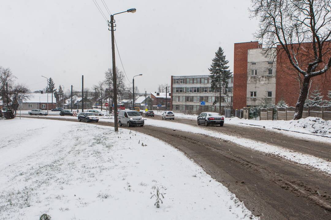 Sudėtingos eismo sąlygos Kaune