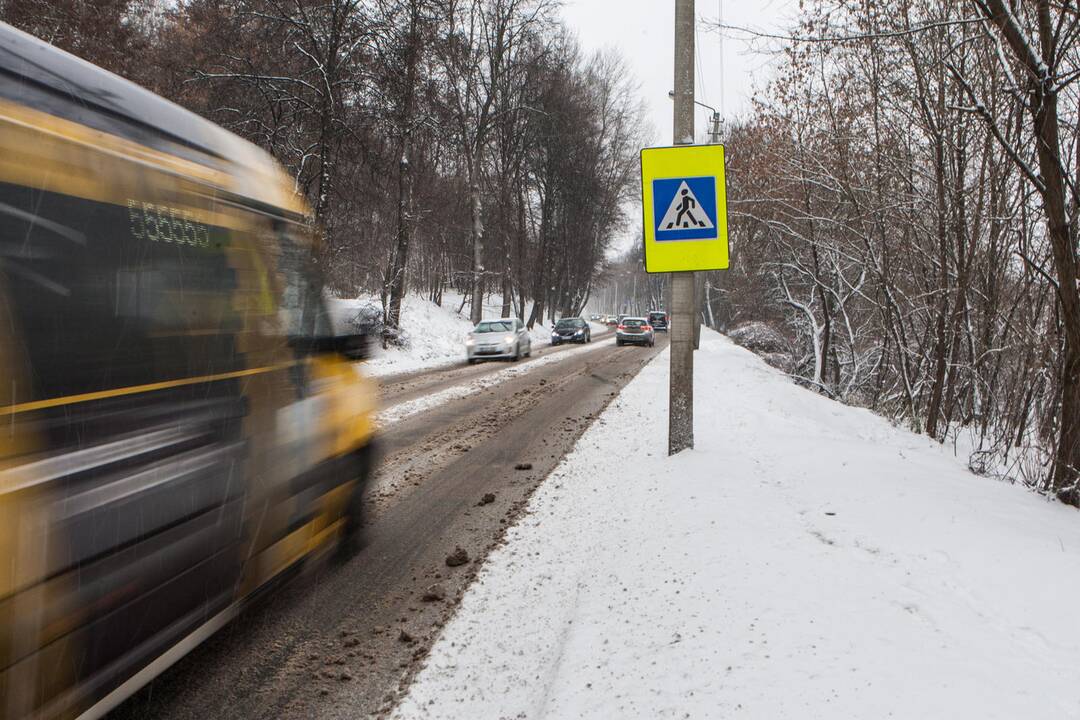 Sudėtingos eismo sąlygos Kaune