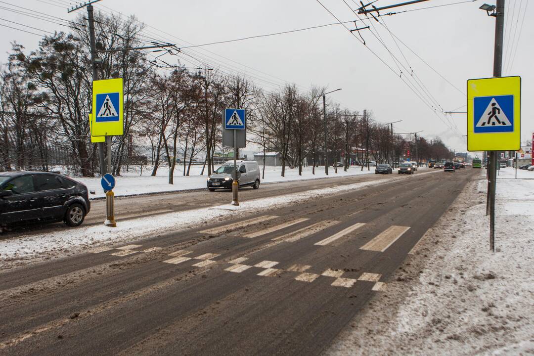 Sudėtingos eismo sąlygos Kaune