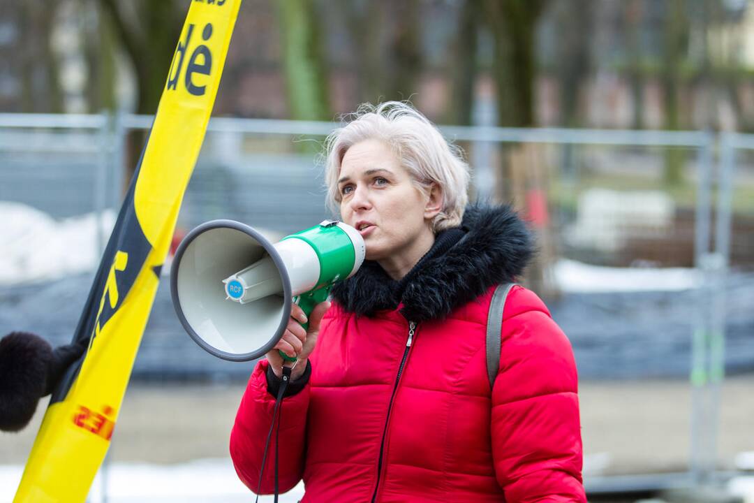 Šančių protestas dėl automobilių plovyklos