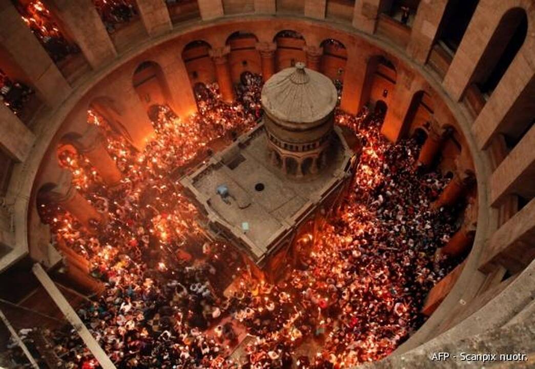 Jeruzalėje susirinko tūkstančiai krikščionių ortodoksų