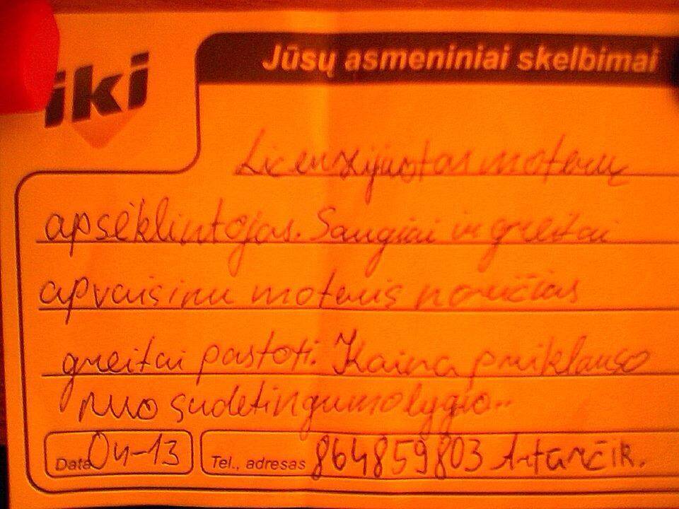 Populiarumas: visą mėnesį netyla moterų skambučiai šiame skelbime nurodytu telefonu.