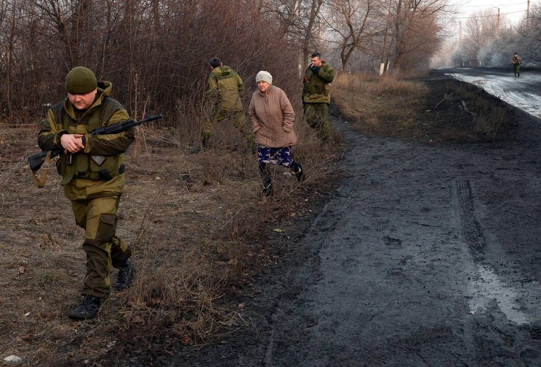 Separatistai toliau apšaudo Debalcevės miestą