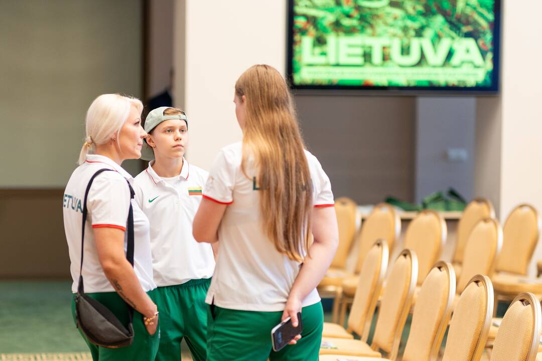 Į Paryžiaus olimpines žaidynes išlydėti Lietuvos sportininkai