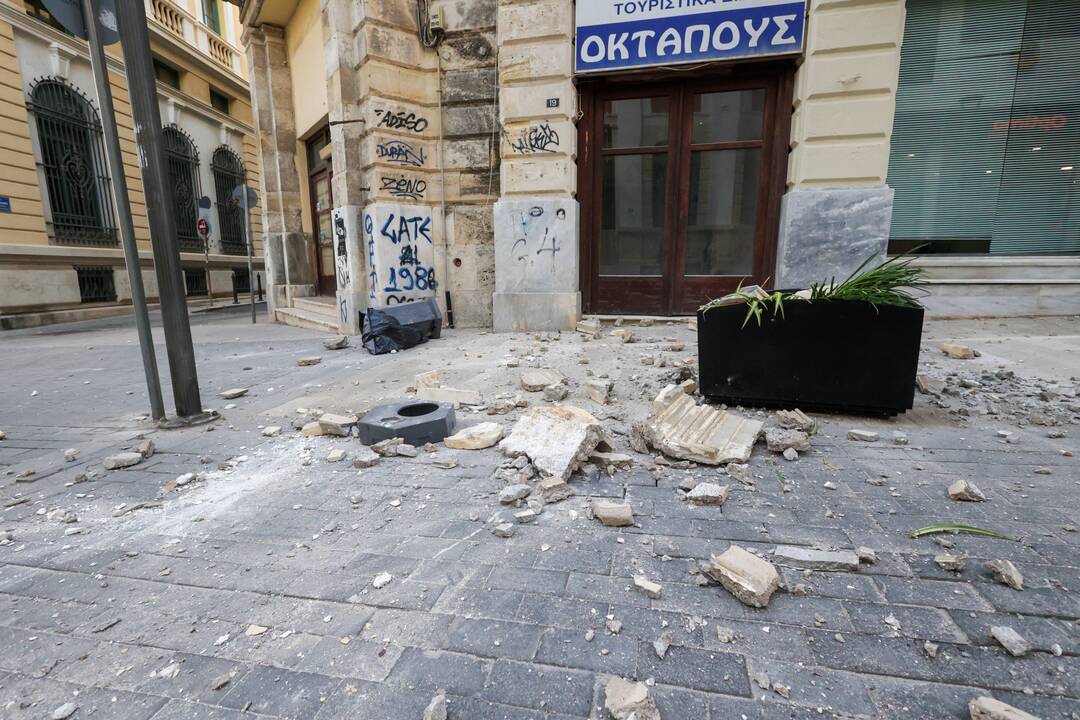 Žemės drebėjimas supurtė garsiuosius vienuolynus Graikijoje