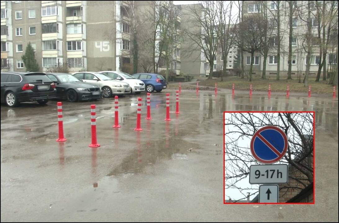 Kauniečių kiemuose – nauja tvarka: stojo į kovą su vairuotojais