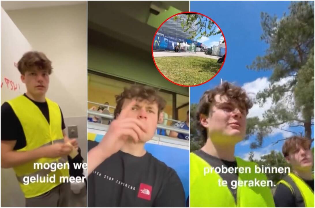 „Tiktokeriai“ be bilieto įsmuko į svarbiausią futbolo renginį: taip, tai yra neteisėta