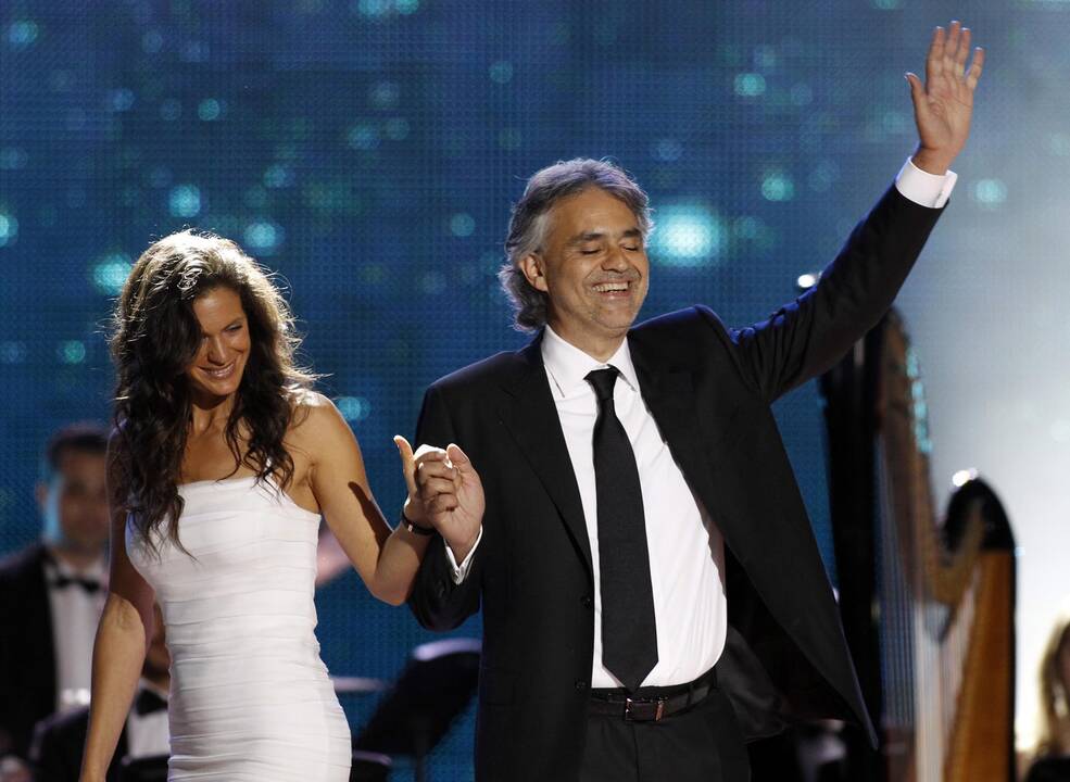 Andrea Bocelli ir jo žmona Veronica