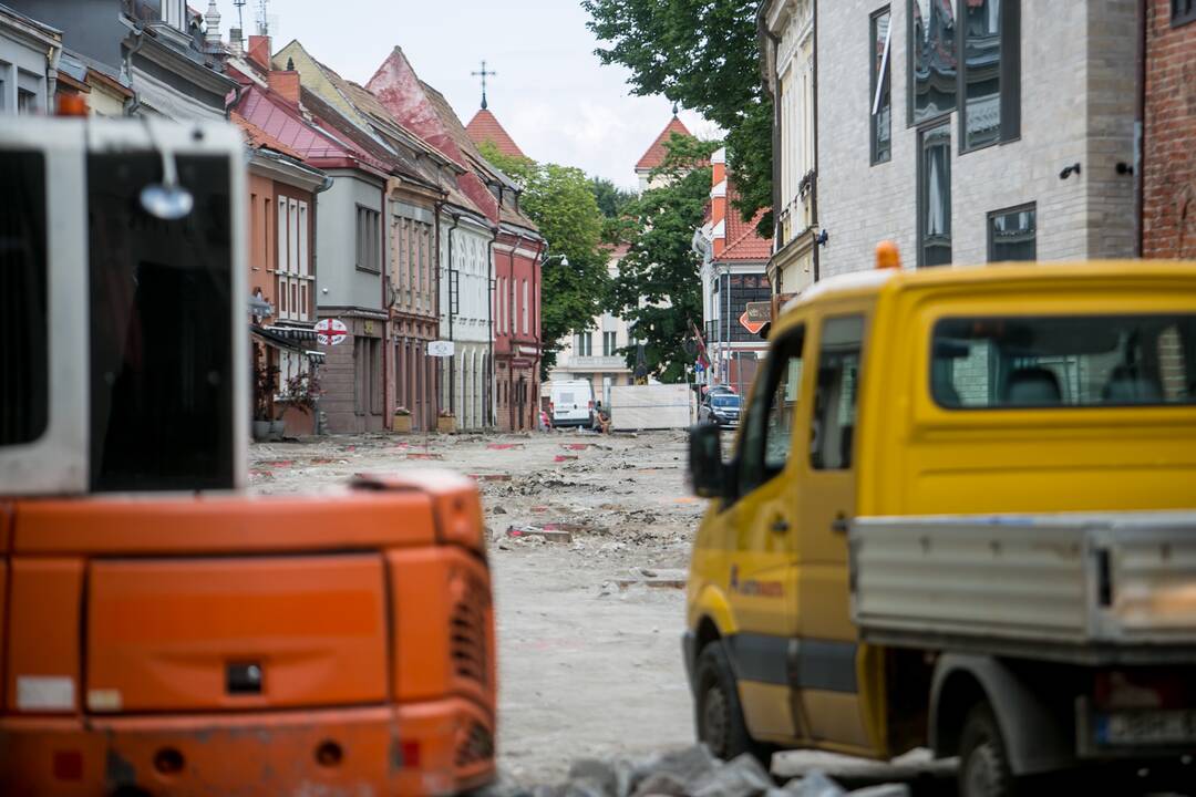 Vilniaus gatvės remontas įsibėgėja