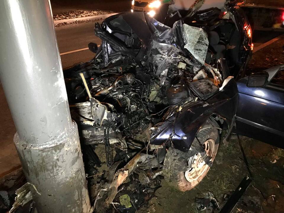 Avarija Šiaurės pr. ir S. Žukausko gatvių sankryžoje