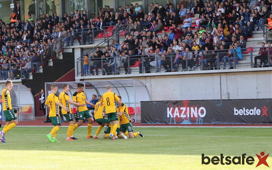 U-21 rinktinė Telšiuose lengvai patiesė Farerų salų futbolininkus