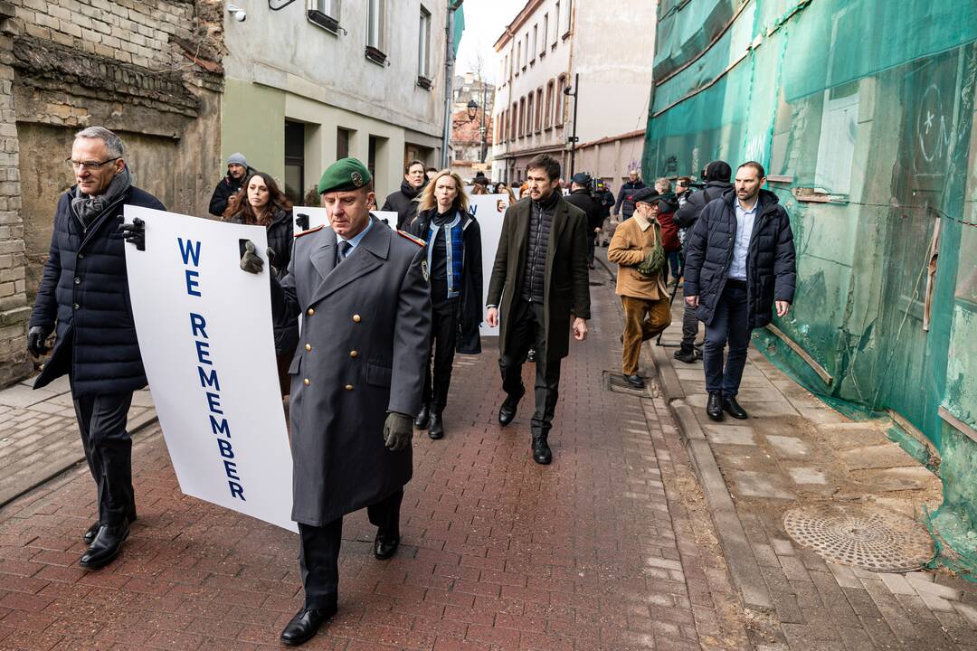 Tarptautinės Holokausto aukų atminimo dienos eisena Vilniuje