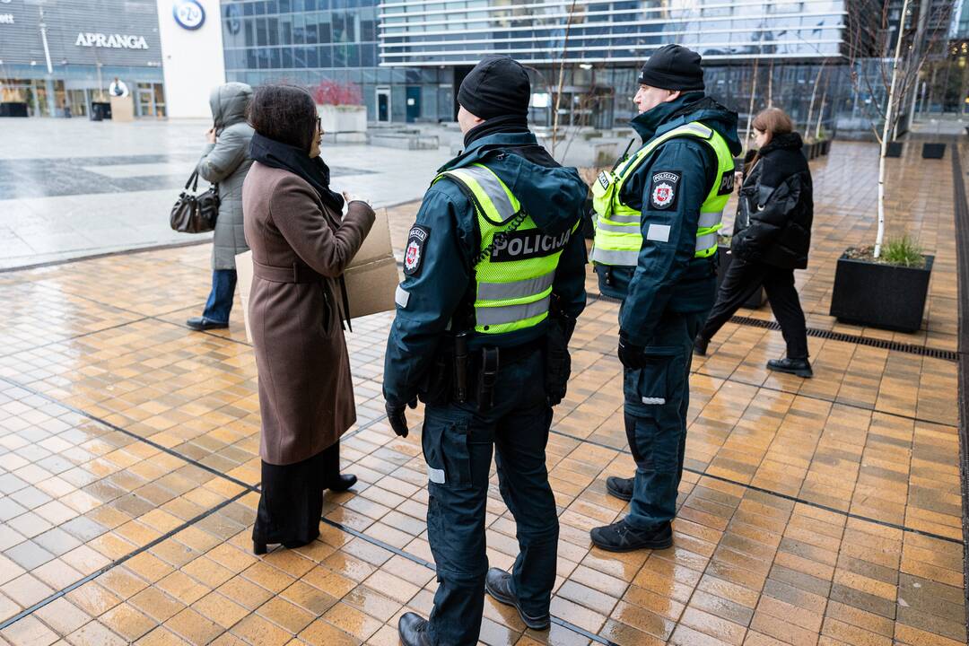 Vilniuje – protestas prieš planus kelti viešojo transporto bilietų kainas