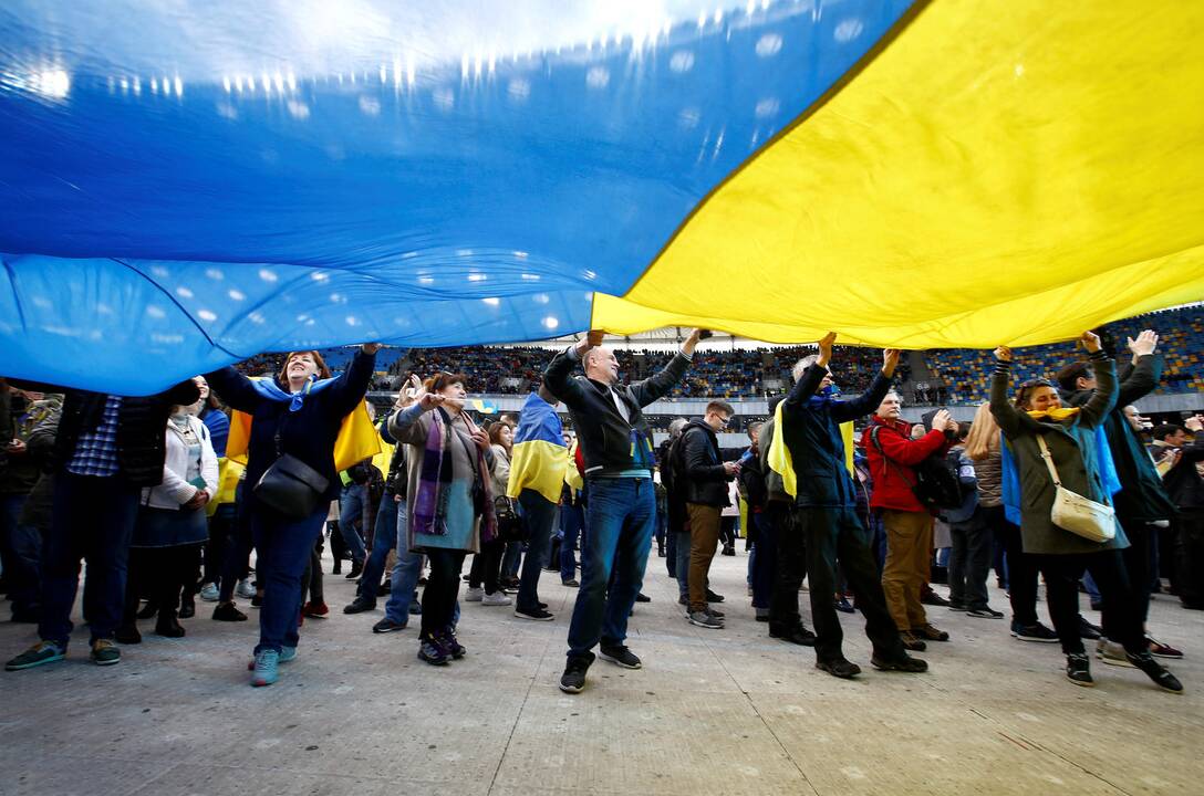 P. Porošenkos ir V. Zelenskio debatai Kijevo stadione