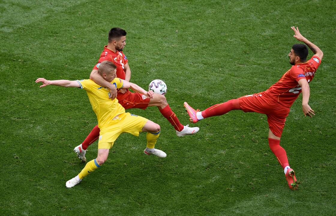 Europos futbolo čempionatas: Ukraina–Šiaurės Makedonija 2:1