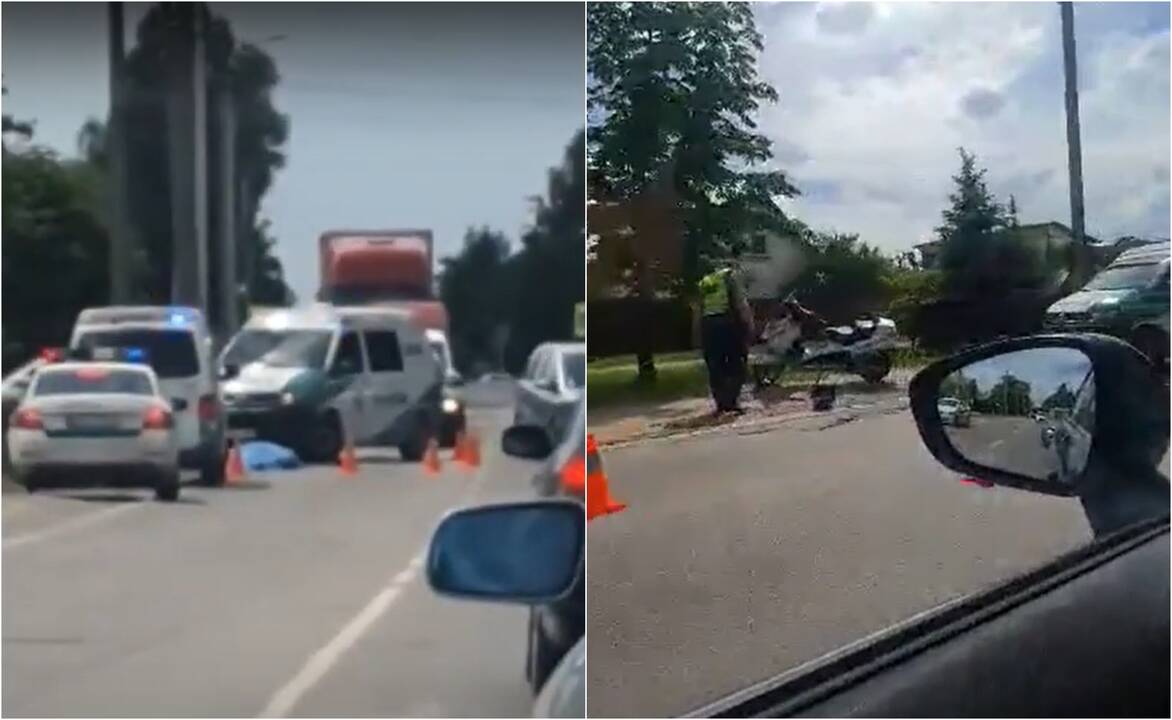 Nelaimė Domeikavoje: mirė blogai pasijutęs motociklininkas