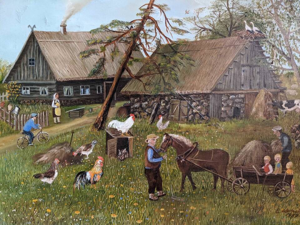 E. Adomaitienės paveikslai.