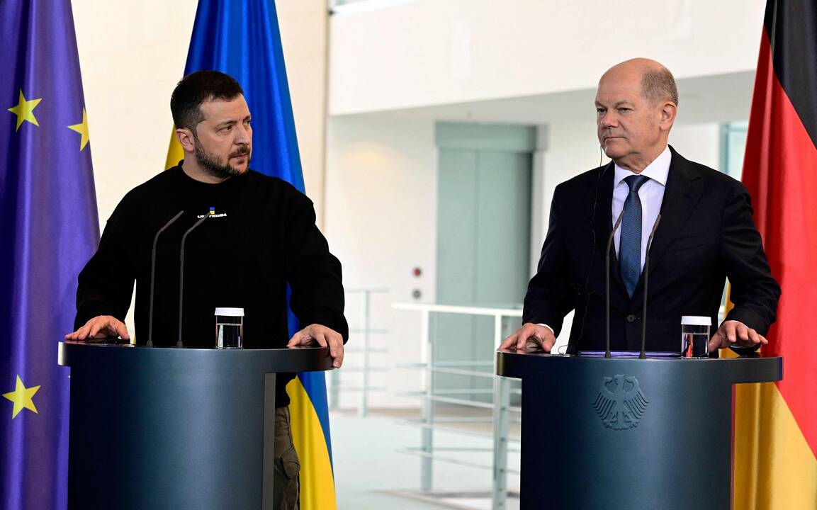 Volodymyras Zelenskis ir Olafas Scholzas