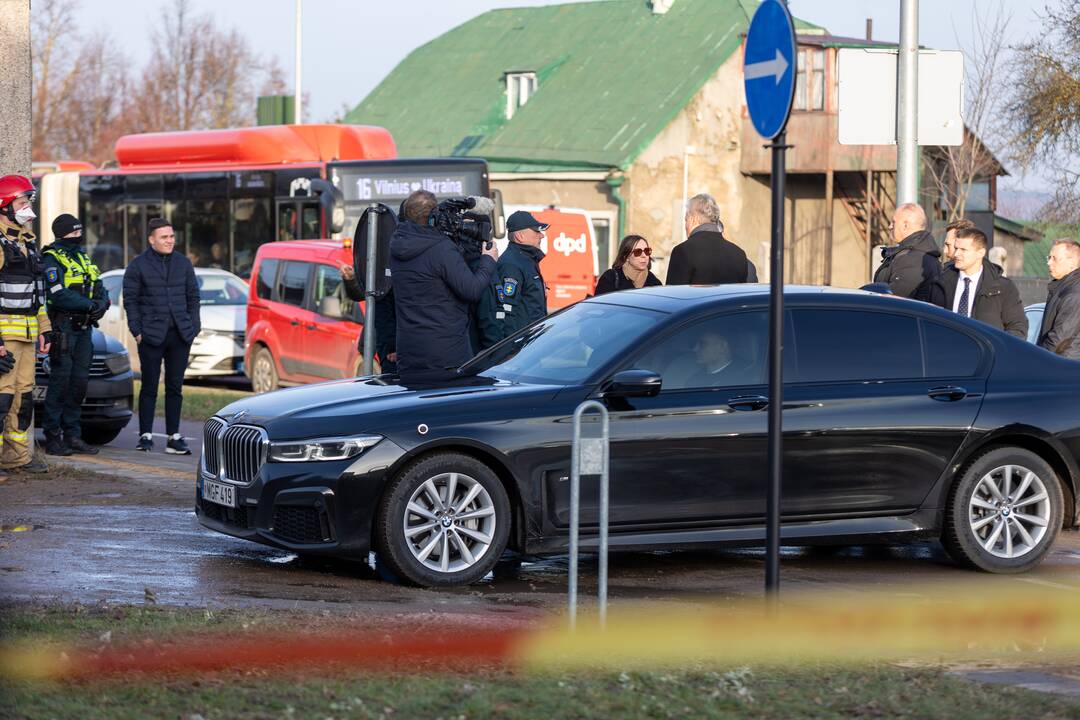 G. Nausėda lankėsi krovininio orlaivio avarijos vietoje