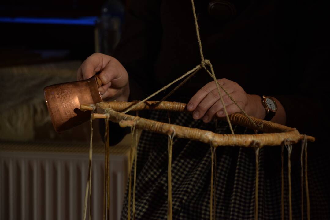 Žvakių liejimas Etninės kultūros centre