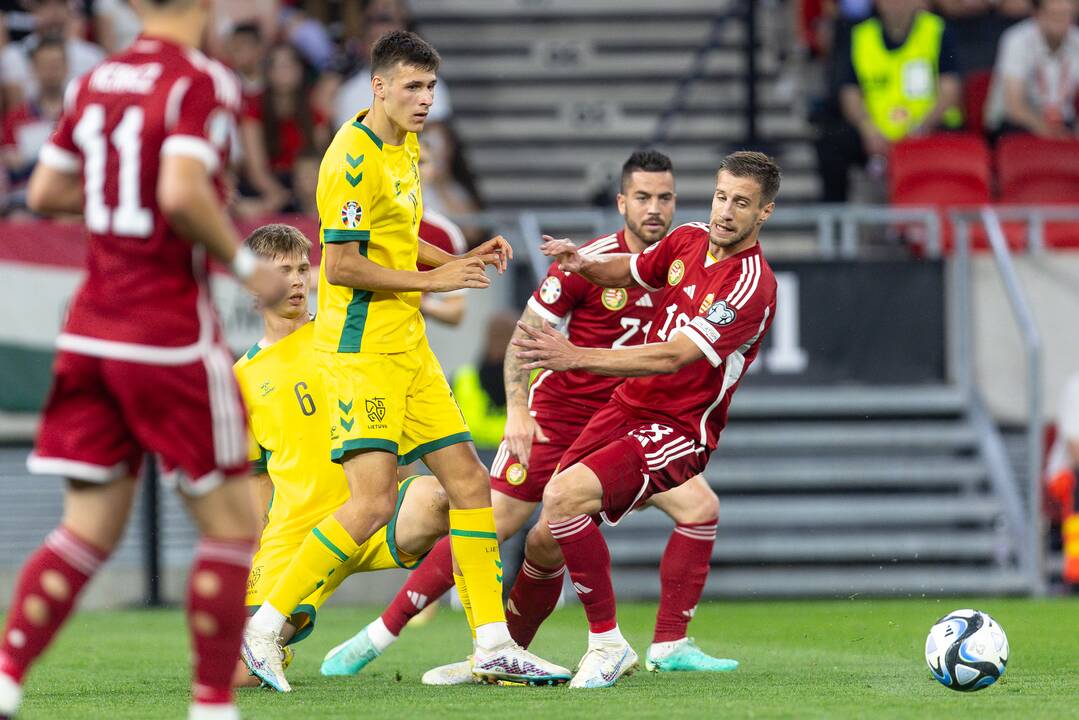 Europos futbolo čempionato atranka: Vengrija – Lietuva 2:0