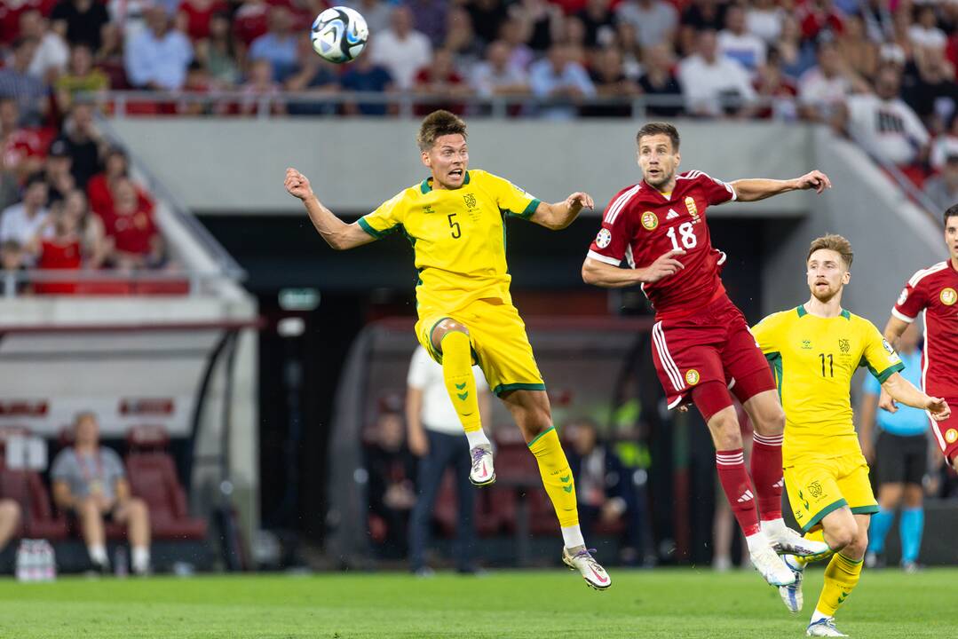 Europos futbolo čempionato atranka: Vengrija – Lietuva 2:0