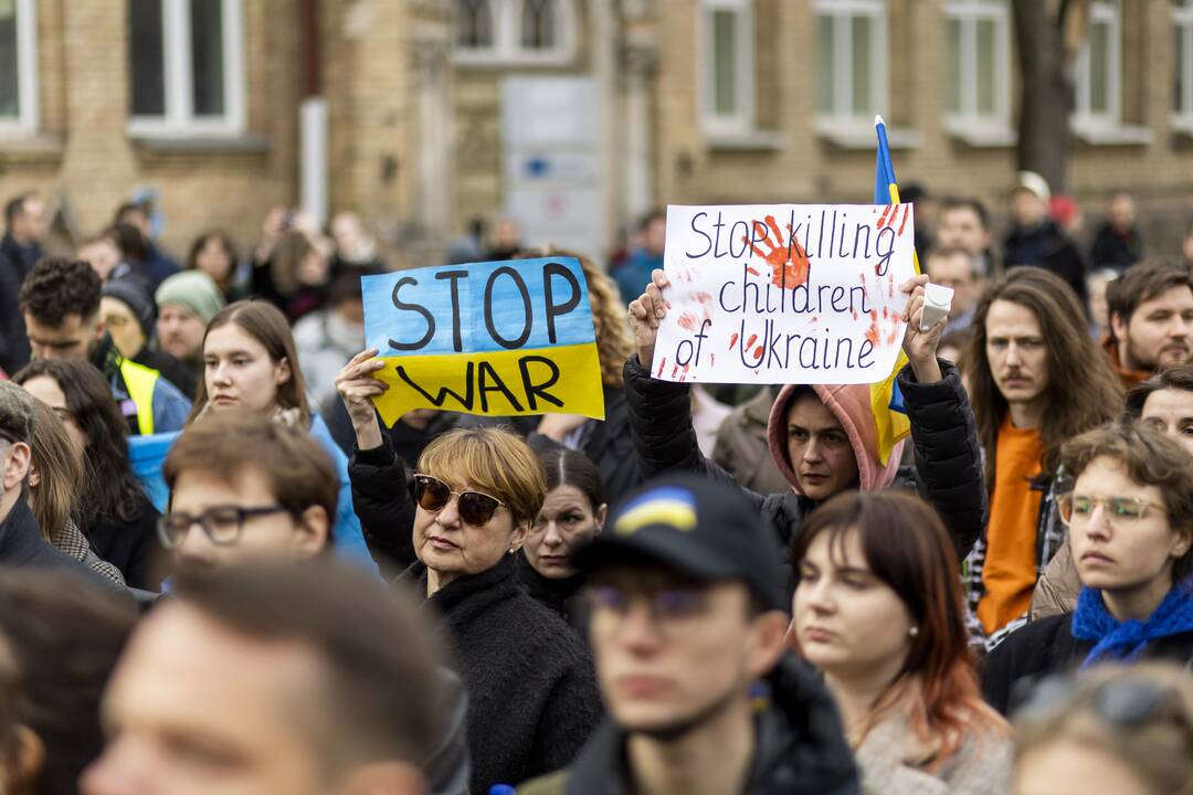 Protestas prie Vokietijos ambasados Vilniuje