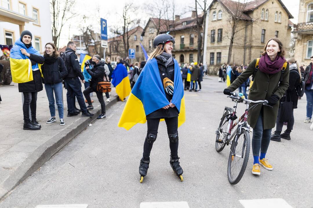 Protestas prie Vokietijos ambasados Vilniuje