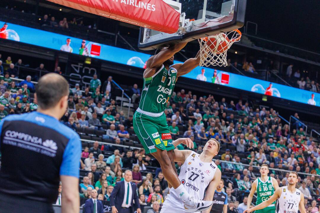 LKL ketvirtfinalis: Kauno „Žalgiris“ – Klaipėdos „Neptūnas“ 89:60