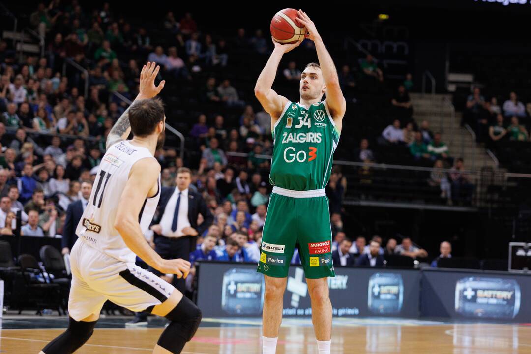 LKL ketvirtfinalis: Kauno „Žalgiris“ – Klaipėdos „Neptūnas“ 89:60