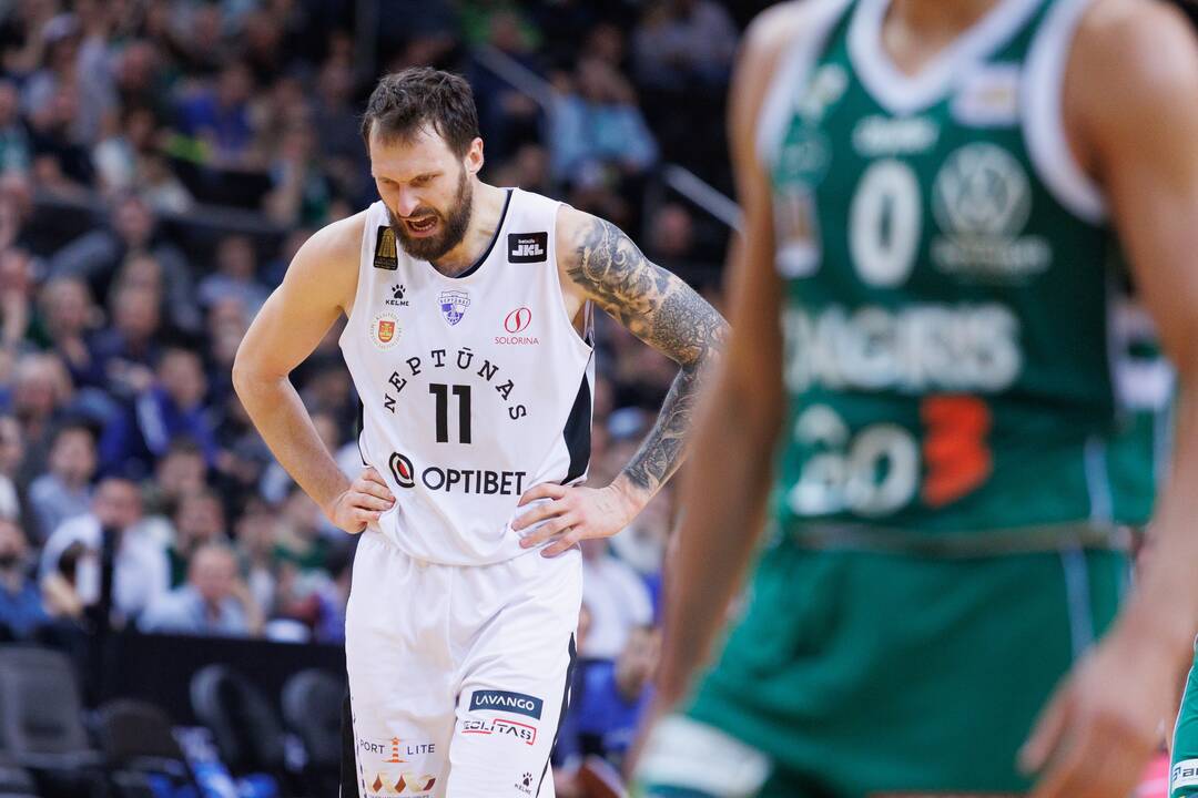 LKL ketvirtfinalis: Kauno „Žalgiris“ – Klaipėdos „Neptūnas“ 89:60