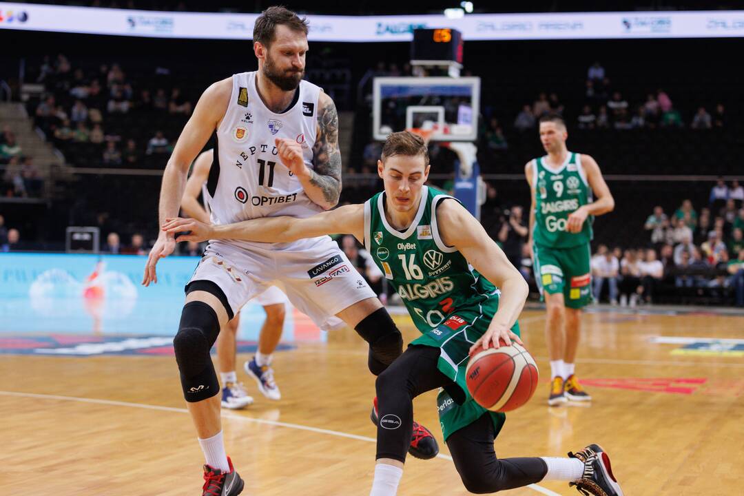 LKL ketvirtfinalis: Kauno „Žalgiris“ – Klaipėdos „Neptūnas“ 89:60
