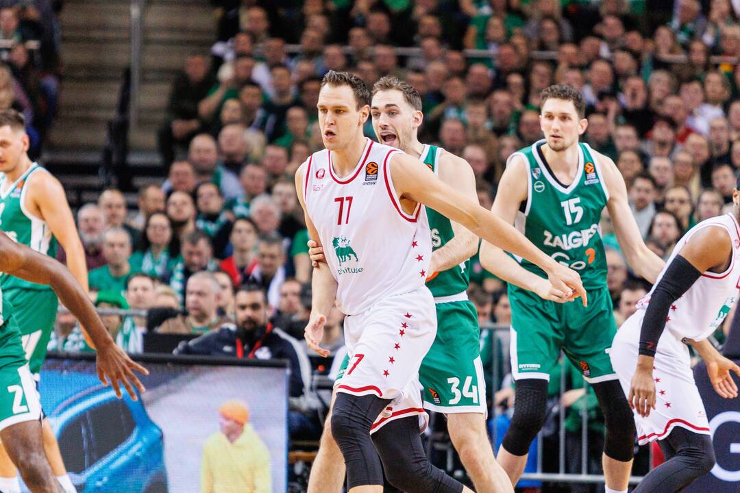 Eurolyga: Kauno „Žalgiris“ – Milano „EA7 Emporio Armani“ 71:62