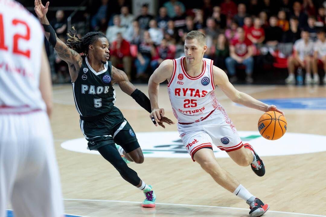 FIBA Čempionų lyga: Vilniaus „Rytas“ – Salonikų PAOK 85:62