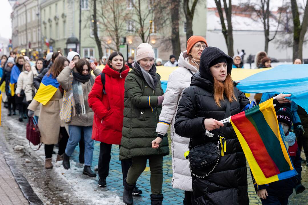 Mitingas ir eitynės Ukrainai palaikyti