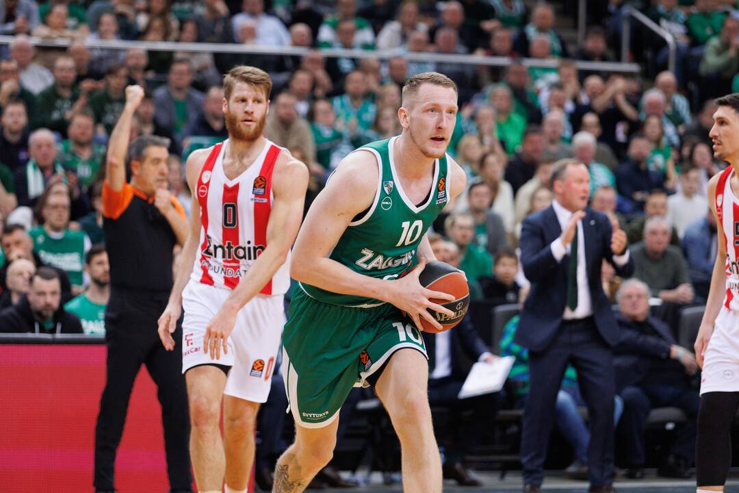 Eurolyga: Kauno „Žalgiris“ – Pirėjo „Olympiacos“ 72:74