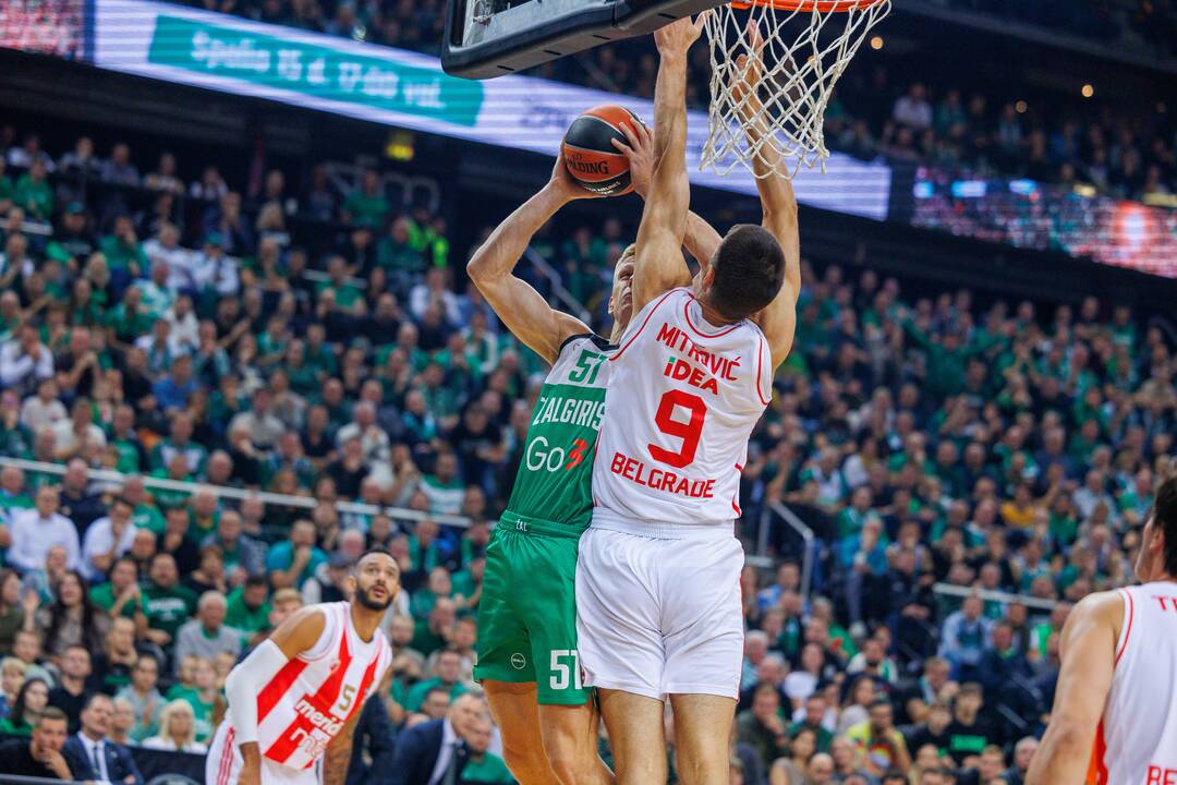 Eurolyga: Kauno „Žalgiris“  –  Belgrado „Crvena Zvezda“ 79:74