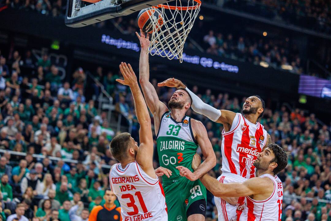 Eurolyga: Kauno „Žalgiris“  –  Belgrado „Crvena Zvezda“ 79:74