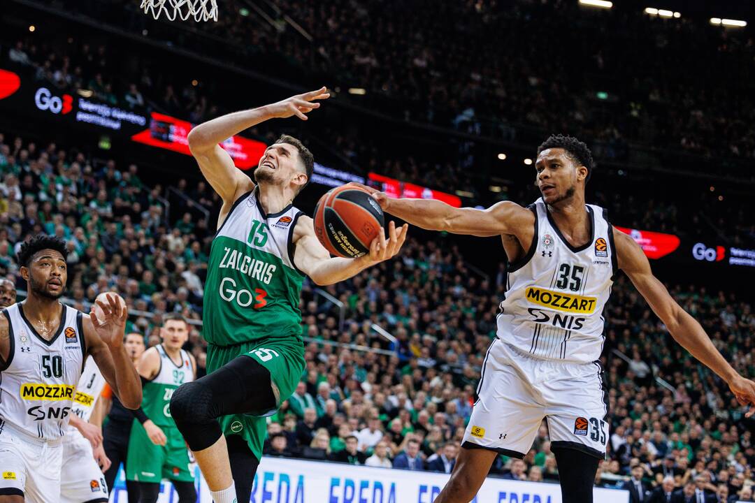 Eurolyga: Kauno „Žalgiris“  – Belgrado „Partizan“ 85:93