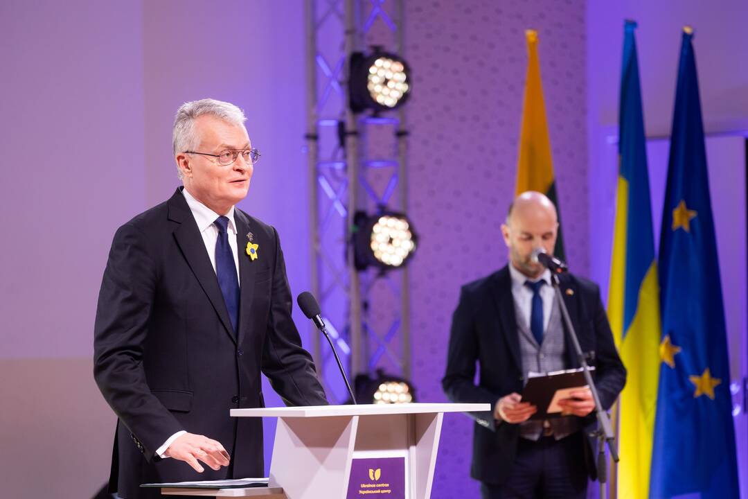 V. Zelenskio ir G. Nausėdos apsilankymas Ukrainos centre